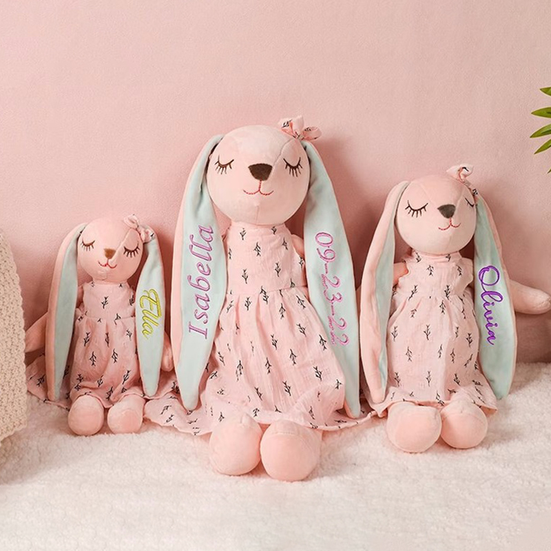 Personalized Name Monogrammed Bunny Rabbit