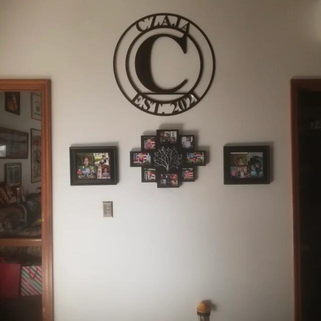 Personalized Family Name Metal Sign - Wedding Gifts