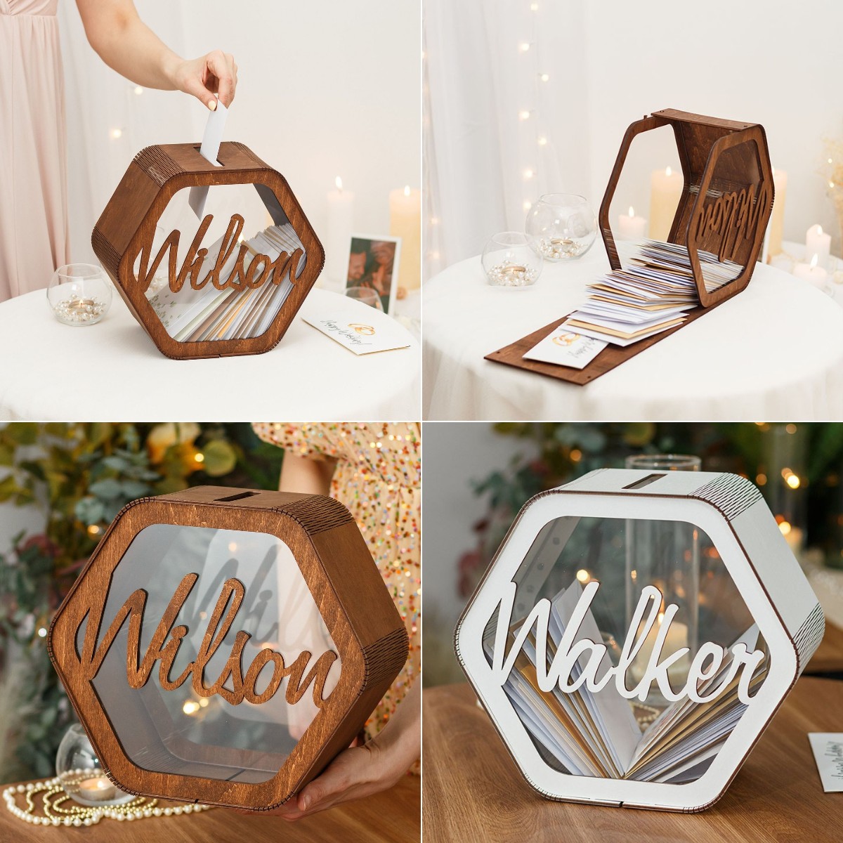 Personalized Wedding Card Box 💌 Custom Memory Box