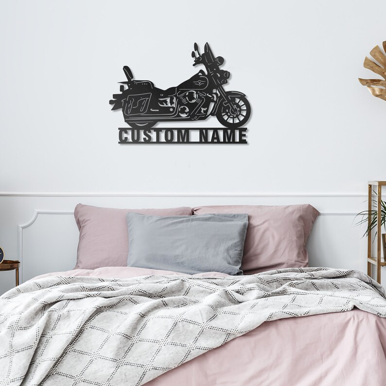 Surname Logo - Motorcycle Metal Logo