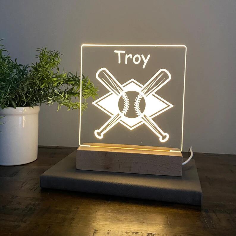 Baseball Night Light