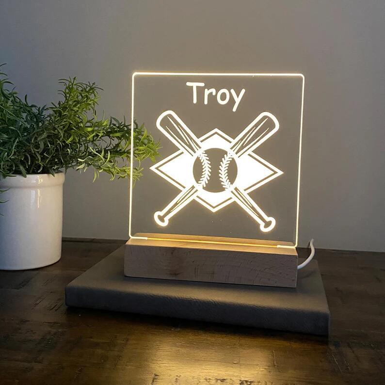 Baseball Night Light