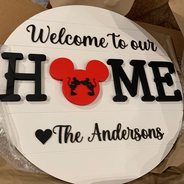 Personalized Interchangeable Welcome to our Home Sign
