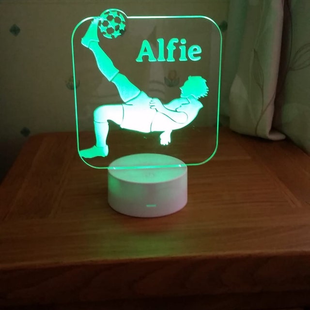 Personalised Football Night Light