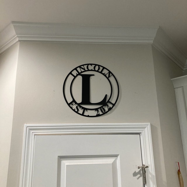 Personalized Family Name Metal Sign - Wedding Gifts