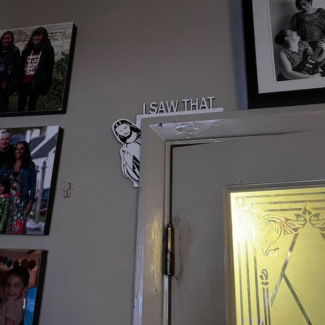 I Saw That Jesus Door Corner Decor | Funny Home Decor