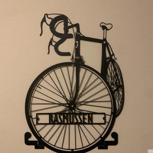 Custom Metal Bike Sign, Cycling Gift for Men