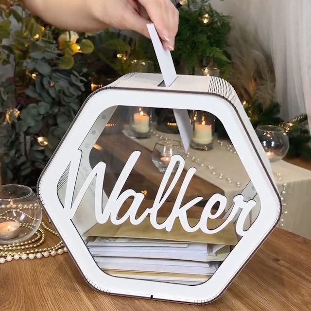 Personalized Wedding Card Box 💌 Custom Memory Box