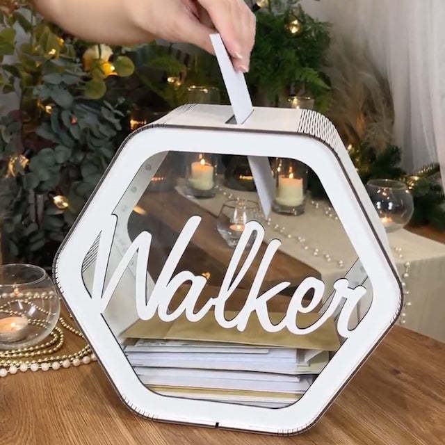 Personalized Wedding Card Box 💌 Custom Memory Box