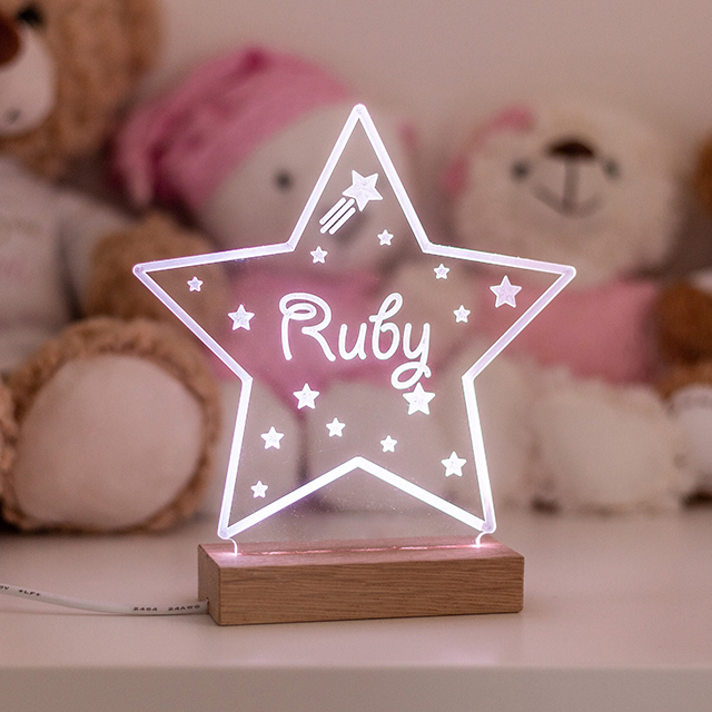 Personalised Star Night Light-7 colors