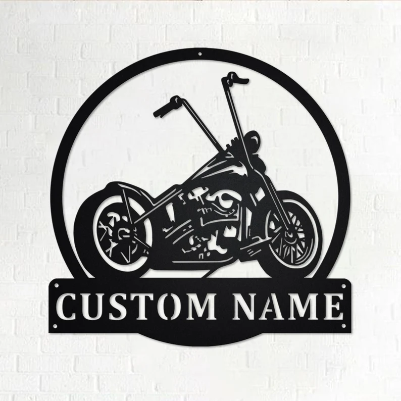 Family Name Sign - Motorcycle Metal Sign