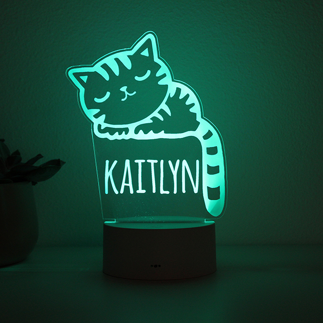 Sleeping Kitty Night Light