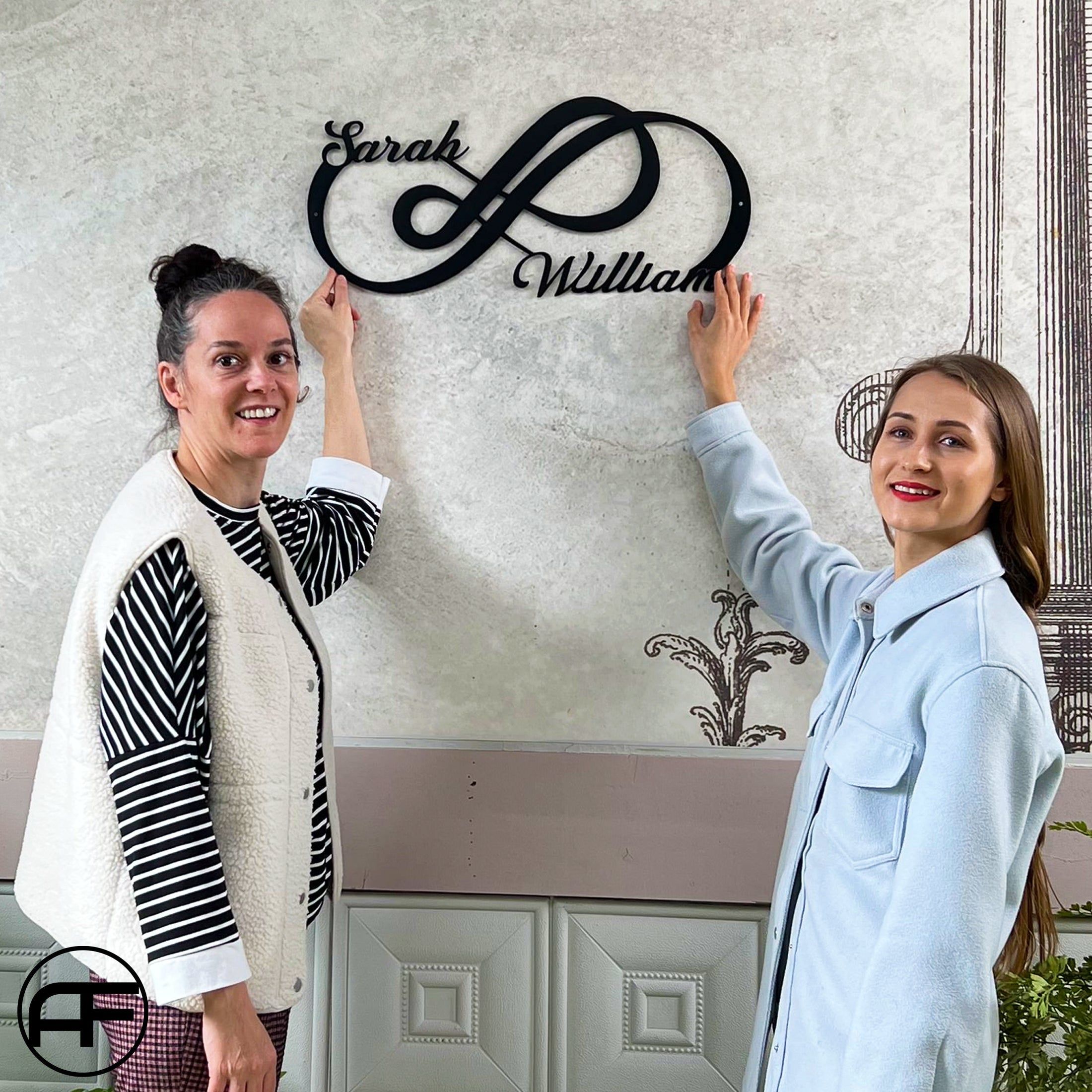 💞Double Infinity Love Metallic Wall Art