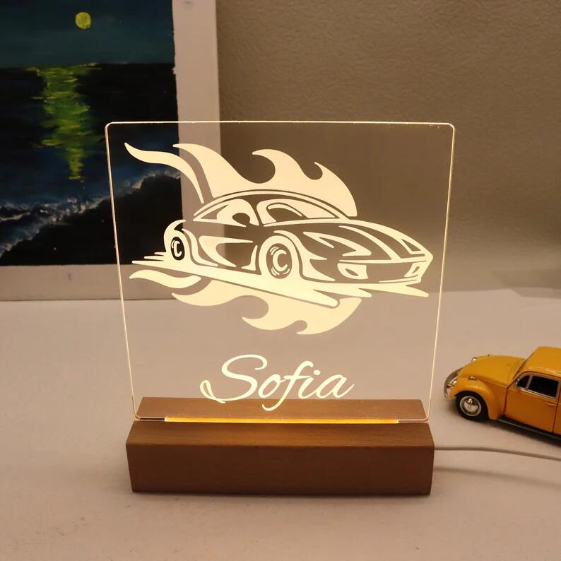 Personalized Car Night Light
