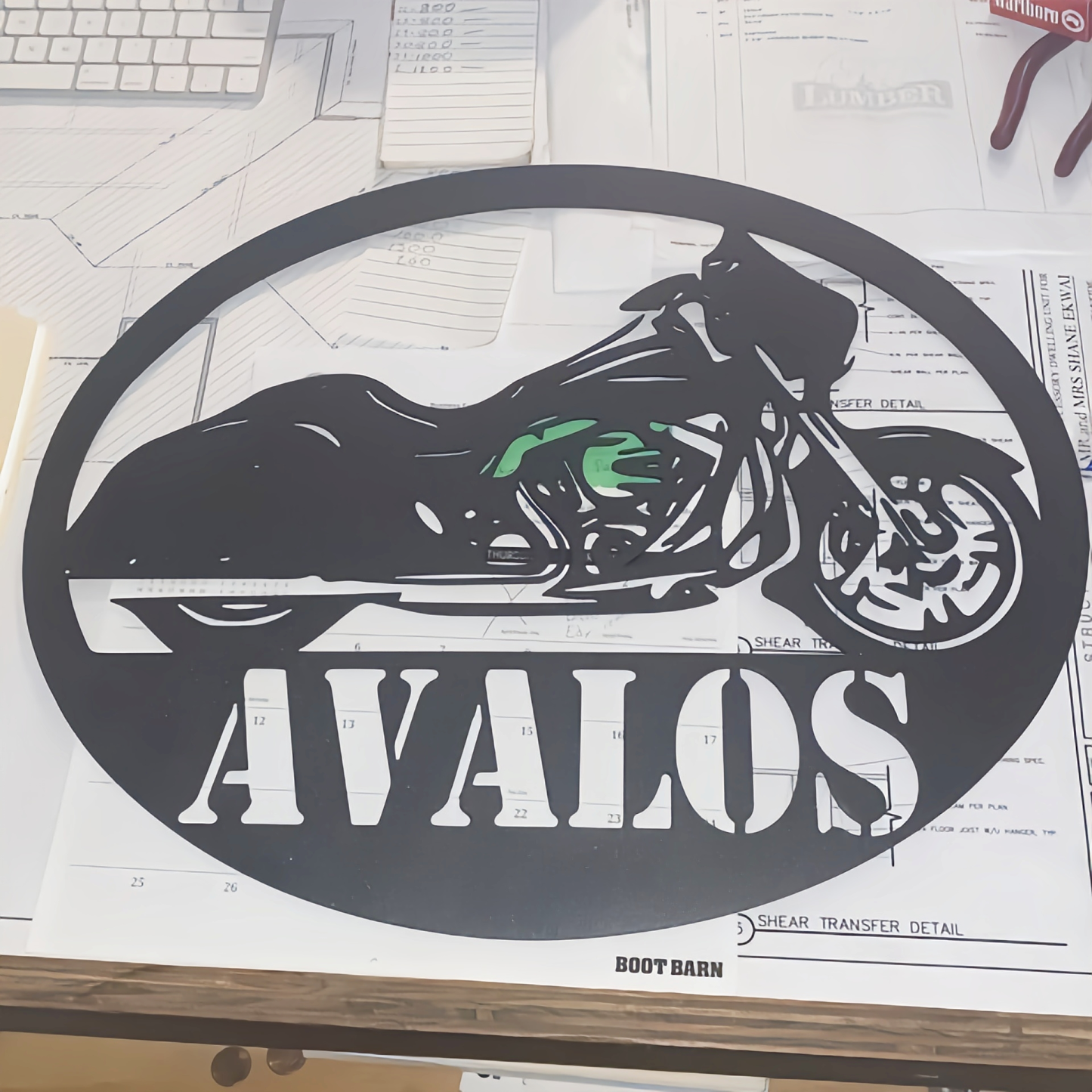 💝【BUY 2 Free Shipping】💝Custom Name Sign For Motorcycle Lovers -  Motorcycle Metal Sign