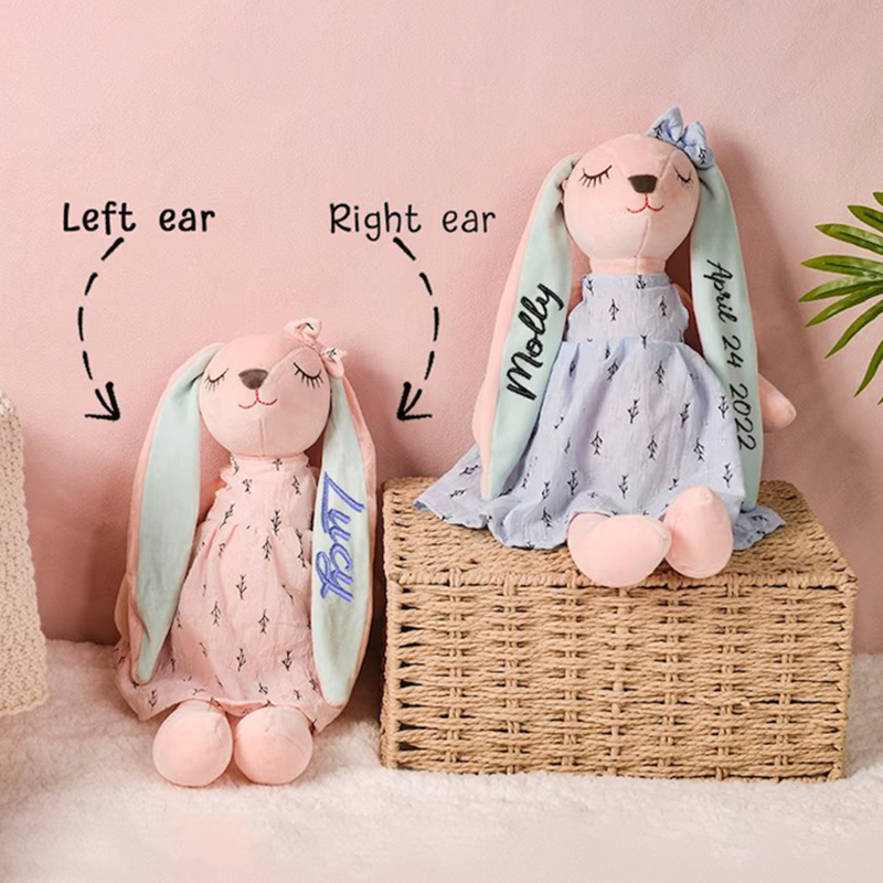 Personalized Name Monogrammed Bunny Rabbit