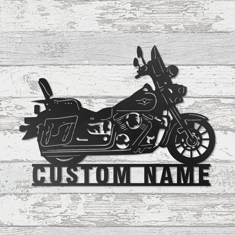 Surname Logo - Motorcycle Metal Logo