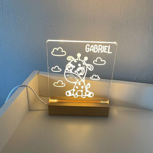 Giraffe - Personalized Night Light