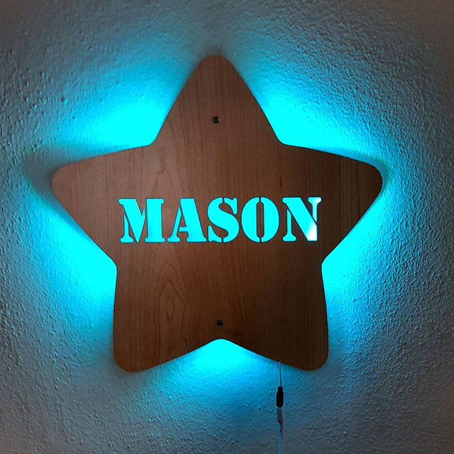 Children's room night light, personalized gift for children