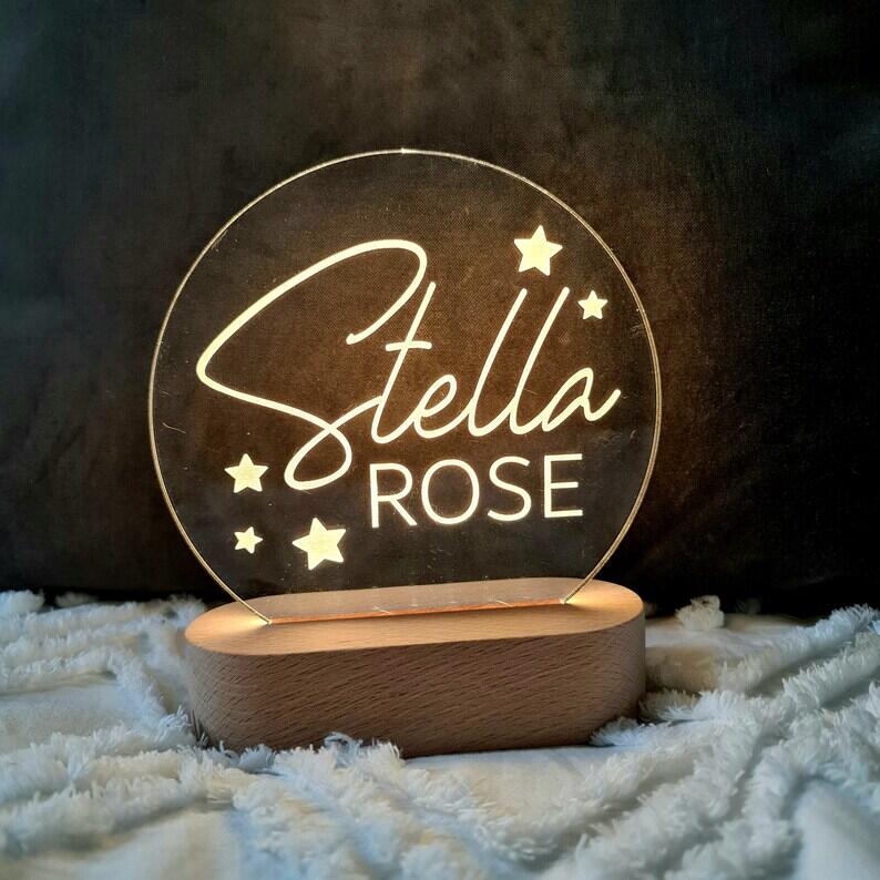 Personalised Name Children's Night Light
