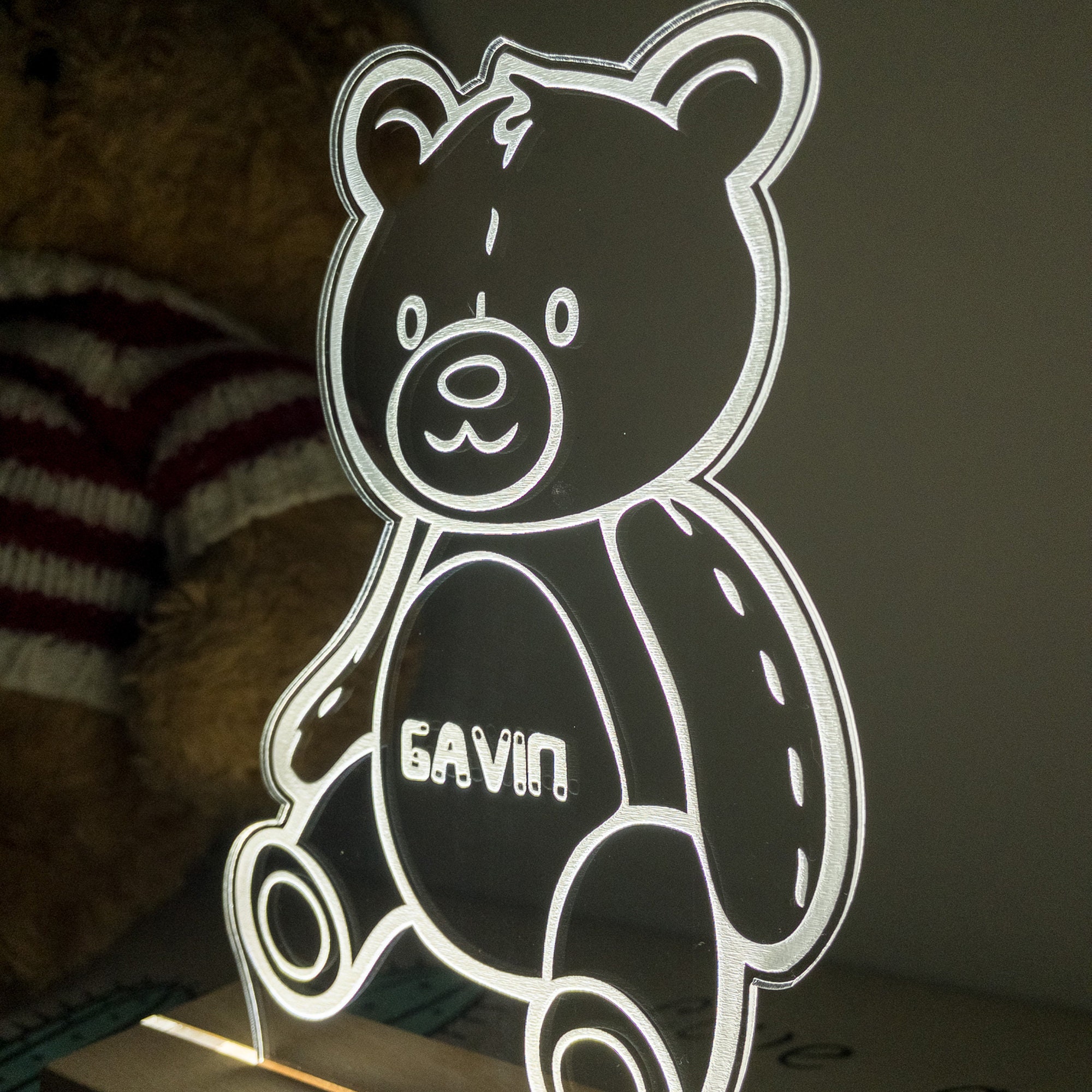 Teddy Bear Night Light, Personalize Night Light Kid