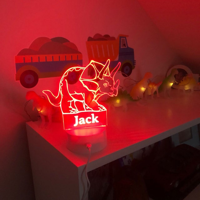 Personalised Dinosaur Night Light