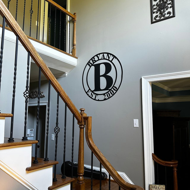 Personalized Family Name Metal Sign - Wedding Gifts