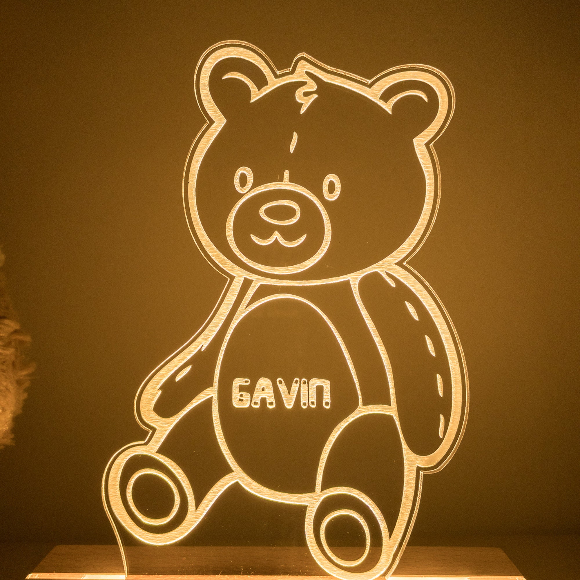 Teddy Bear Night Light, Personalize Night Light Kid