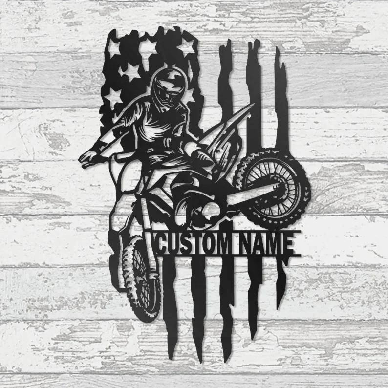 Custom Motorcycle Metal Logo
