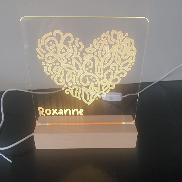 Love Heart - Personalized Night Light