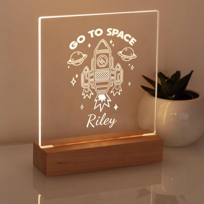 Custom Rocket Night Light