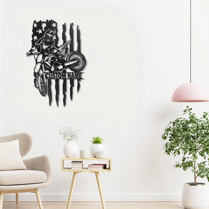 Custom Motorcycle Metal Logo