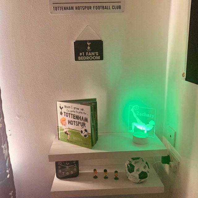 Personalised Football Night Light