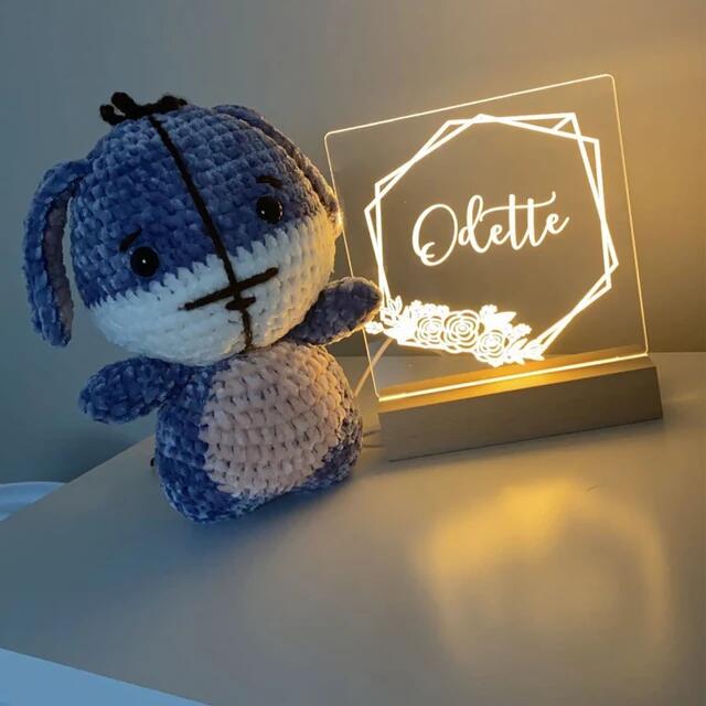 Personalized Night Light, Girls Bedroom