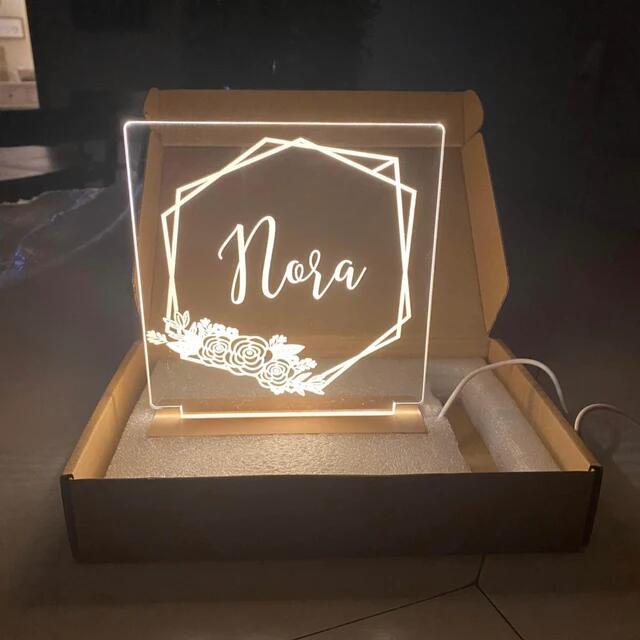 Personalized Night Light, Girls Bedroom