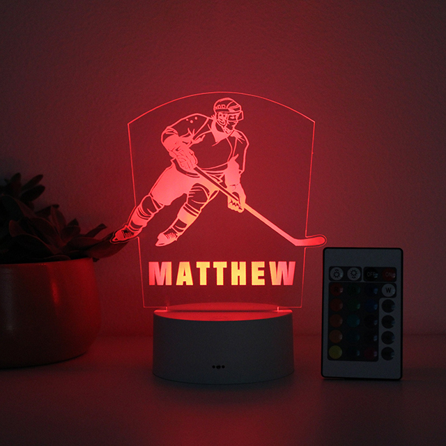 Hockey Player, Night Light