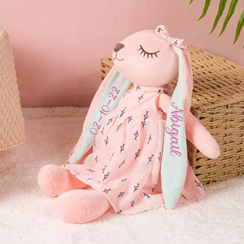 Personalized Name Monogrammed Bunny Rabbit