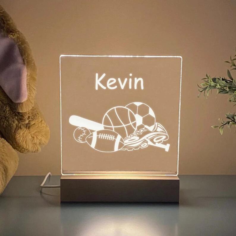 Sports Night Light/Children's Room Gift