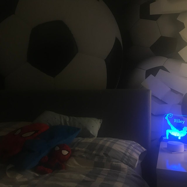 Personalised Football Night Light
