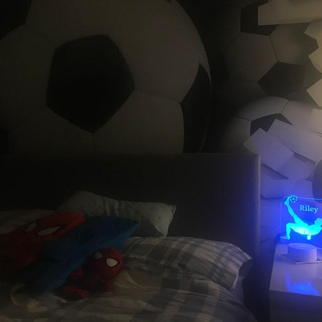 Personalised Football Night Light