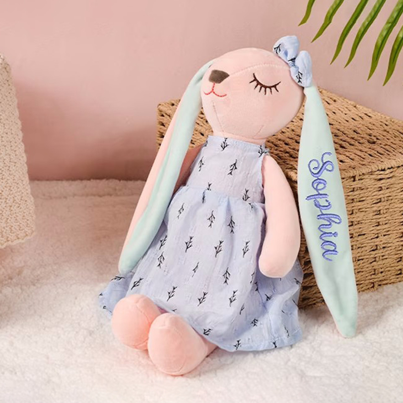 Personalized Name Monogrammed Bunny Rabbit
