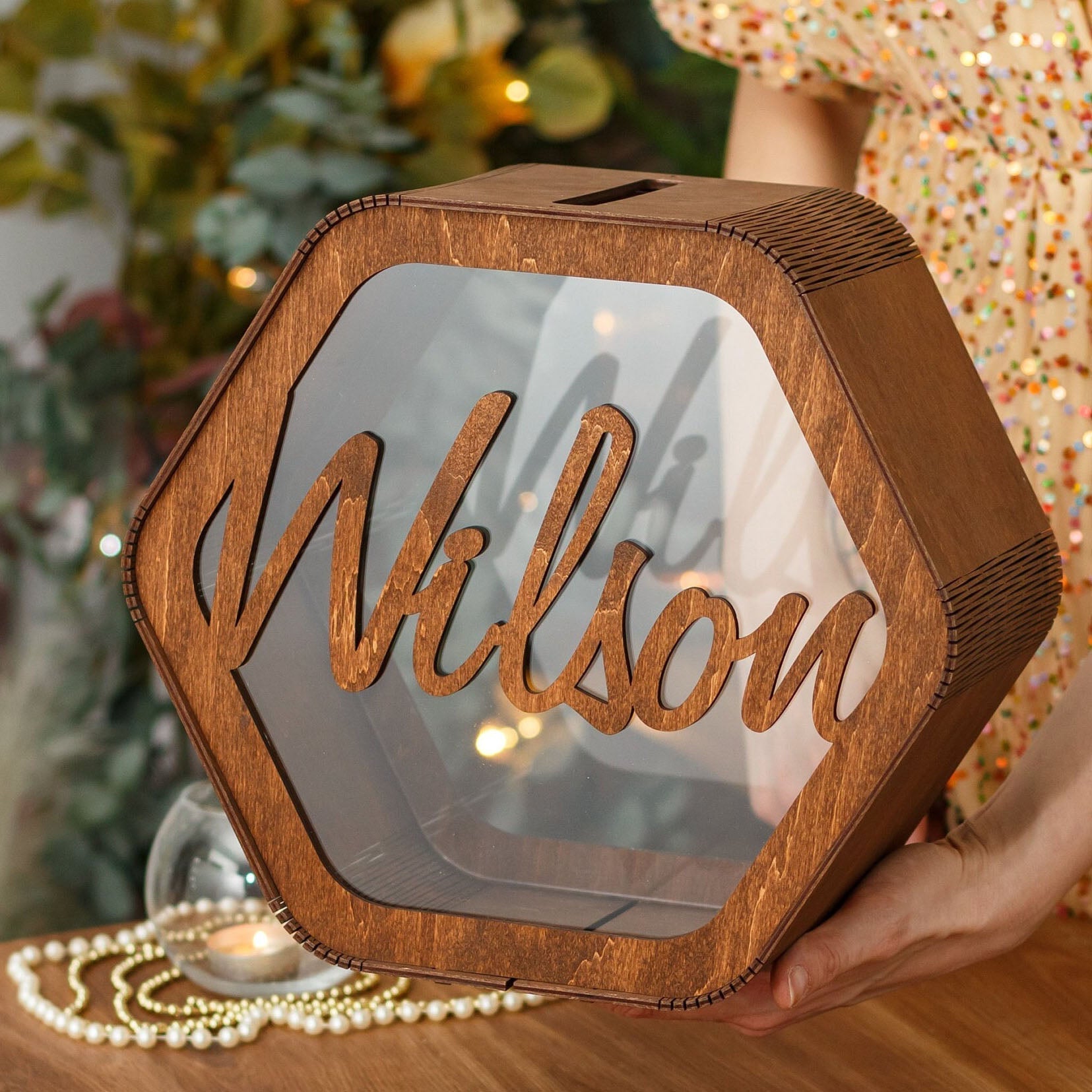 Personalized Wedding Card Box 💌 Custom Memory Box