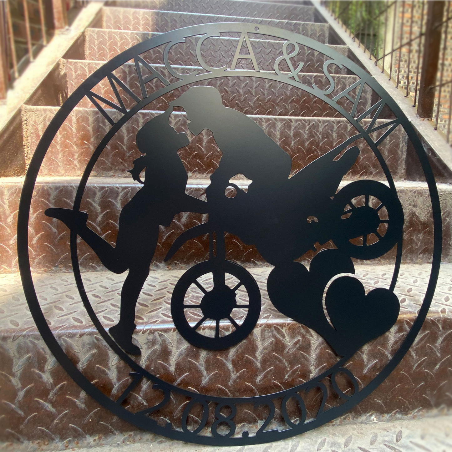 Personalize Motorcycle Sign Gift for Boyfriend, Wedding gifts