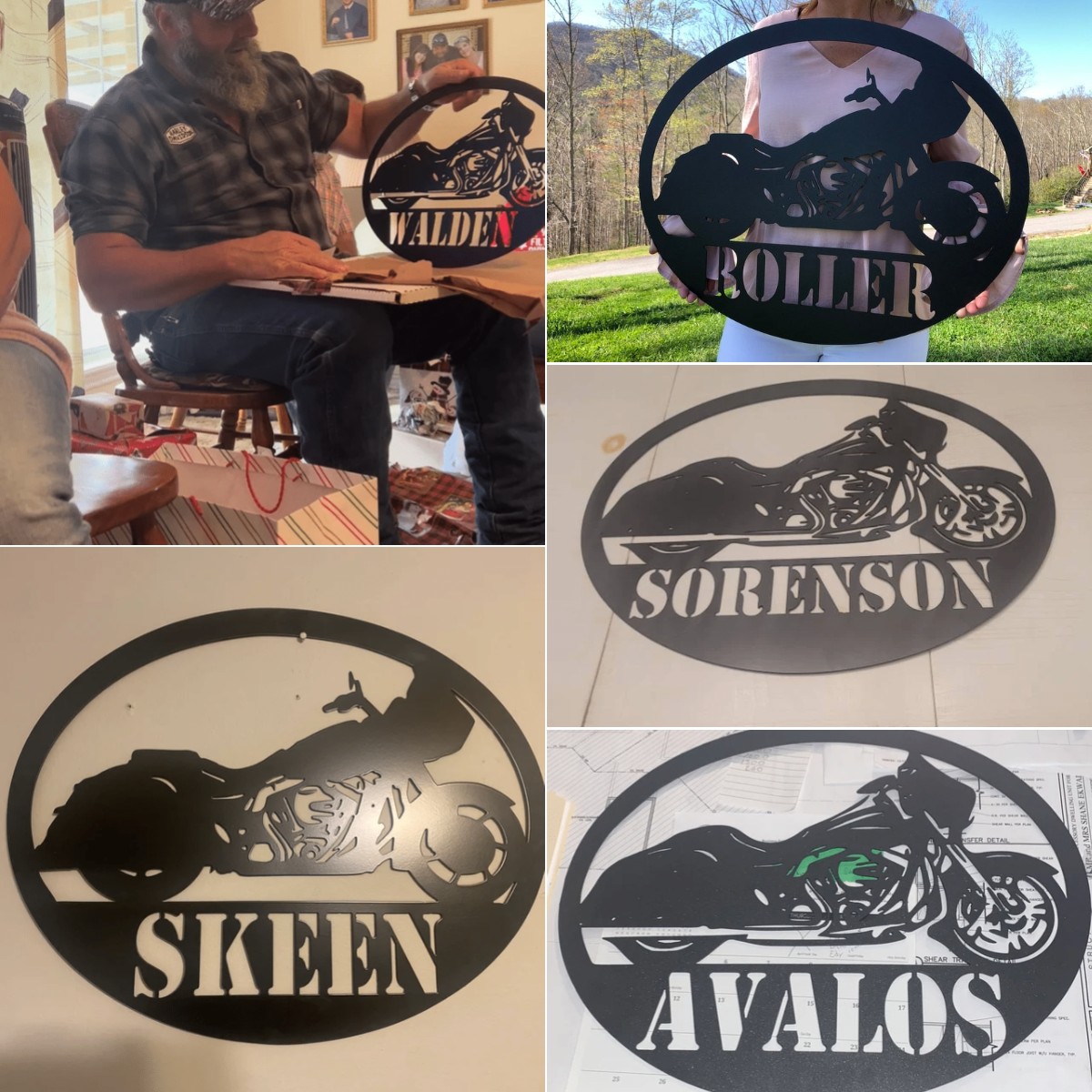 💝【BUY 2 Free Shipping】💝Custom Name Sign For Motorcycle Lovers -  Motorcycle Metal Sign