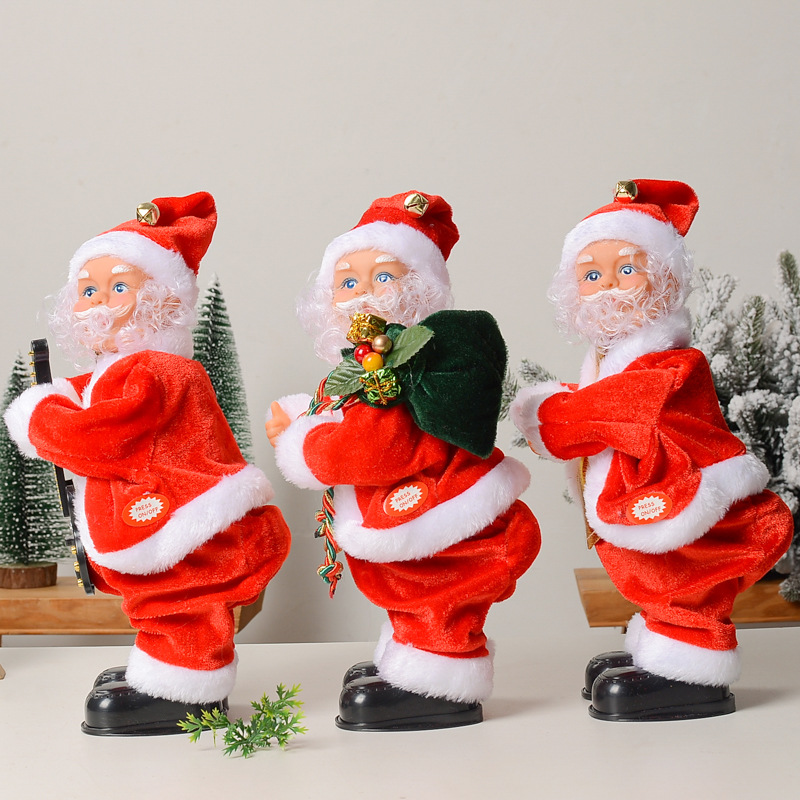 Christmas Electric Musical Hip Dancing Santa Claus Doll Toys