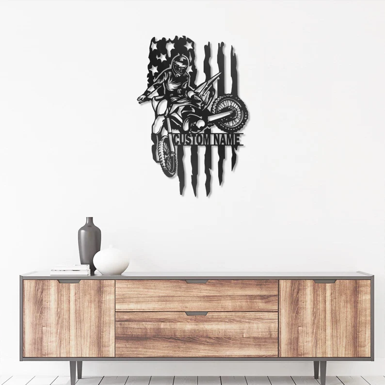 Custom Motorcycle Metal Logo