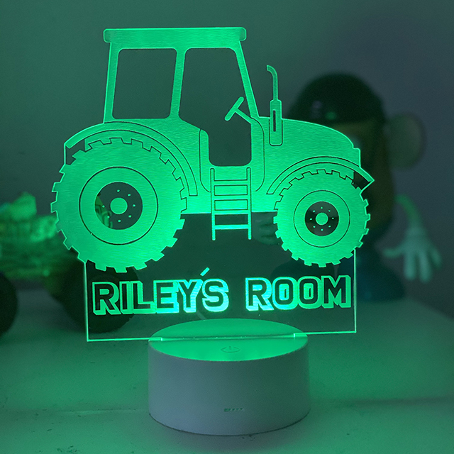 Personalised Tractor Night light