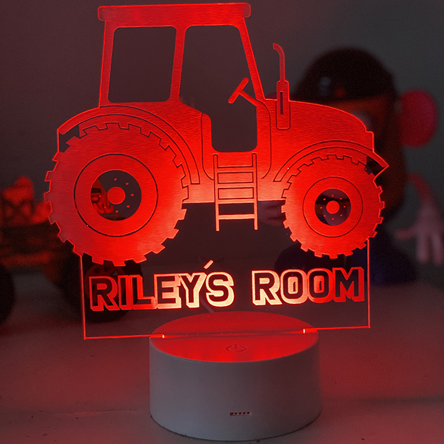 Personalised Tractor Night light