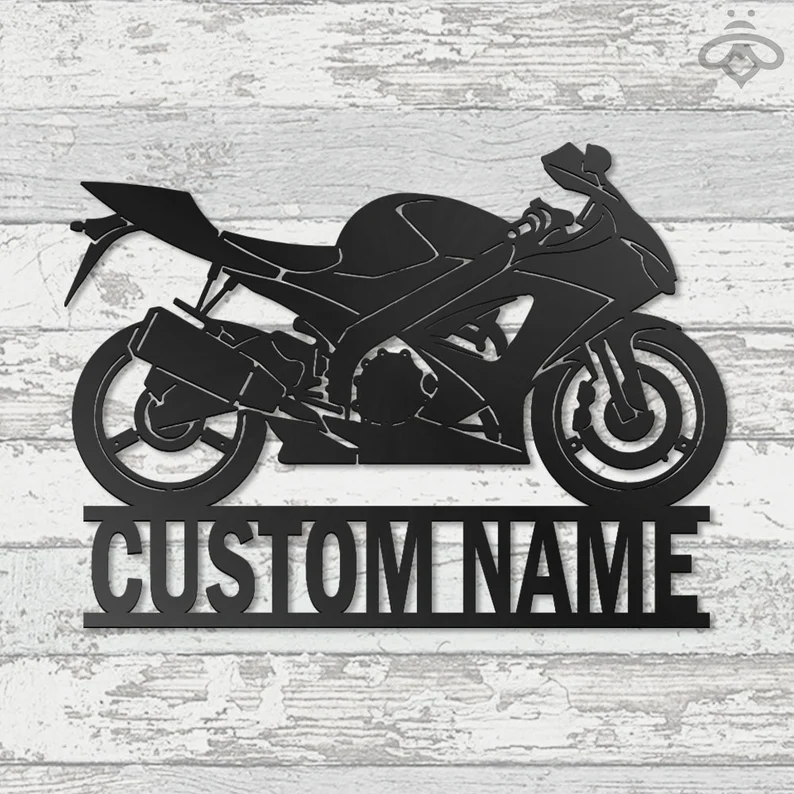 💝【BUY 2 Free Shipping】💝Custom Name Sign For Motorcycle Lovers -  Motorcycle Metal Sign