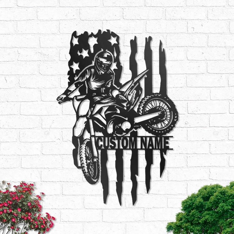 Custom Motorcycle Metal Logo